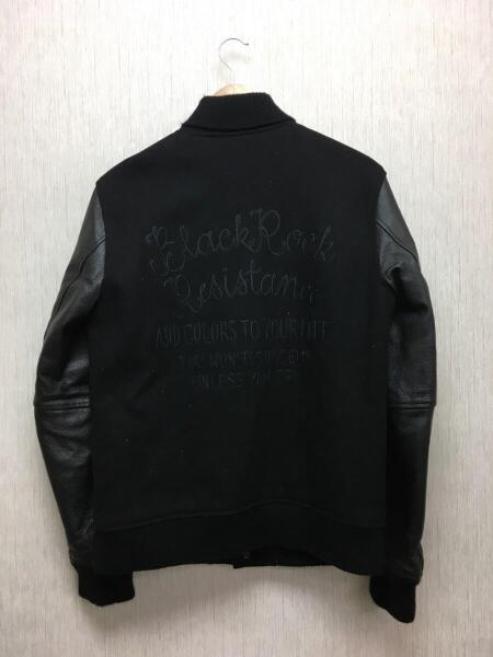 Azul by moussy(アズールバイマウジー) / スタジャン/M/豚革/BLK 