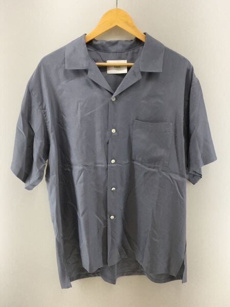 stein(シュタイン) / OVERSIZED CUPRO OPEN COLLAR SS SHIRT/S/GRY 