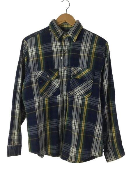 70s 80s USA製 FIVE BROTHER チェック 長袖 ヘビー フランネル シャツ