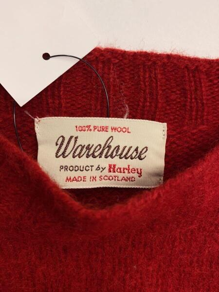 WAREHOUSE(ウェアハウス) / セーター(厚手)/L/ウール/RED/無地 | 古着 