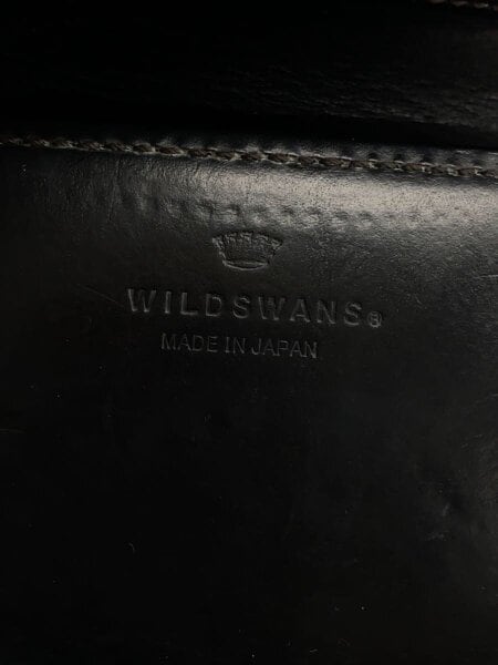 WILD SWANS(ワイルドスワンズ) / 3つ折り財布/レザー/BLK/無地/メンズ