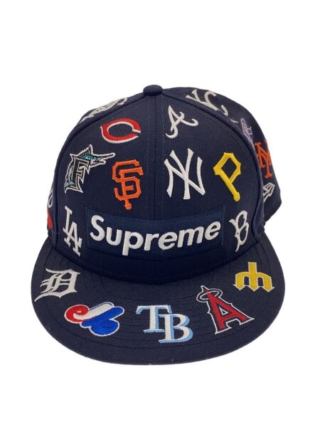 Supreme(シュプリーム) / キャップ/7 1/4/キャンバス/NVY/総柄/メンズ