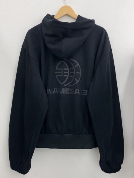 NAMESAKE(ネイムセイク) / ジップパーカー/M/コットン/BLK/HUGO GLOBE 