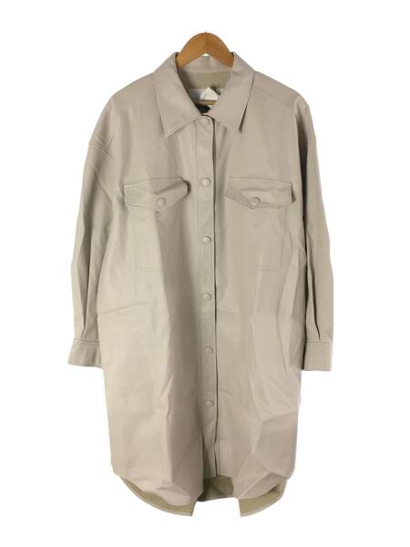LE CIEL BLEU(ルシェルブルー) / 20AW/22A69301/Faux Leather Shirt 