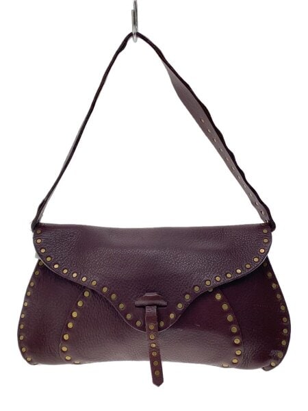 セリーヌ　ブラウンレザー スタッズ付きリード セリーヌ ブラウンレザー スタッズ付きリード セリーヌ ブラウン