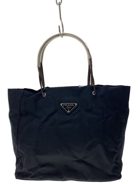 PRADA(プラダ) / ハンドバッグ/青錆有/汚れ有/ナイロン/BLK | 中古品の 