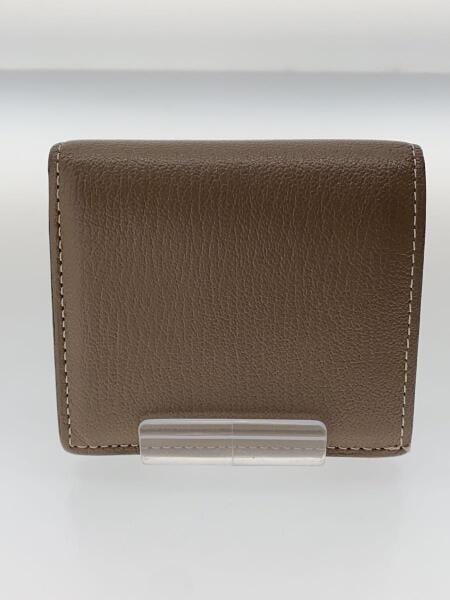 未使用 ラルコバレーノ やぎ革 スナップタイプ 二つ折り ミニ