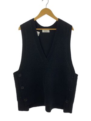 マチャット machatt リバーウールベスト 黒 machatt マチャット リバー