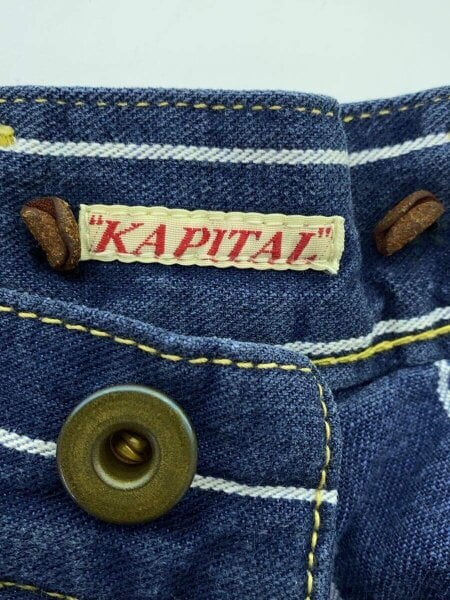 KAPITAL / ペインターパンツ/1/コットン/NVY/ストライプ KAPITAL(キャピタル) / ペインターパンツ/1/コットン/NVY/ストライプ