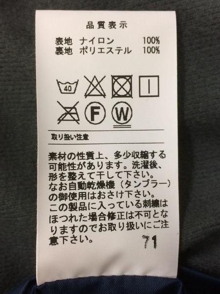 DESCENDANT(ディセンダント) / コーチジャケット/2/ナイロン/NVY/無地