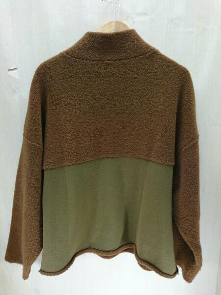 6(ROKU) ウール ポリエステル ハーフジップ ニット完売