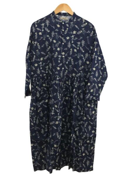 ichi(イチ) / Antiquites/シャツワンピース/--/リネン/NVY/花柄  