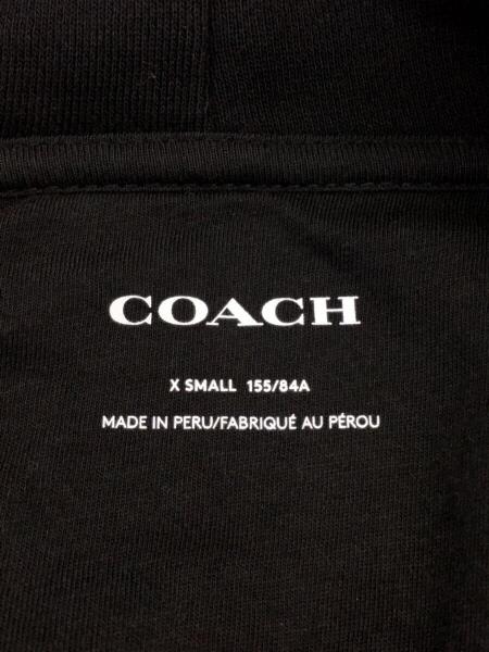 COACH / シグネチャーパーカー/パーカー/XS/コットン/BLK/プリント/C5185 COACH(コーチ) / シグネチャーパーカー/パーカー/XS/コットン/BLK