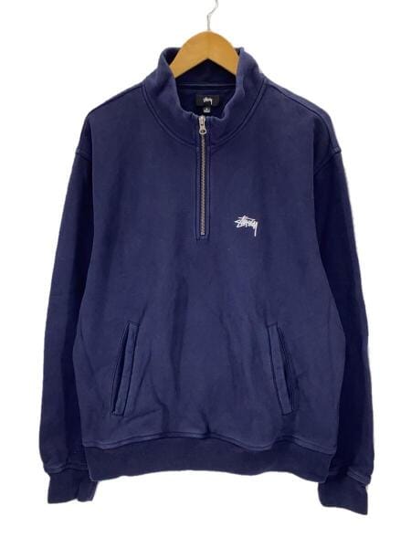 STUSSY(ステューシー) / Stock Logo MOCK/ハーフジップスウェット/L