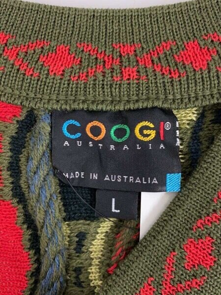 COOGI(クージー) / 3Dニットベスト(厚手)/L/ウール/マルチカラー COOGI(クージー) / 3Dニットベスト(厚手)/L/ウール/マルチカラー