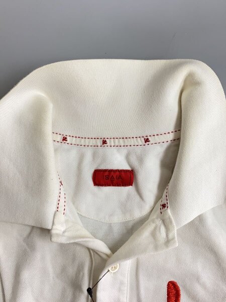 ISAIA(イザイア) / 刺繍/ポロシャツ/M/コットン/WHT | 古着の販売 
