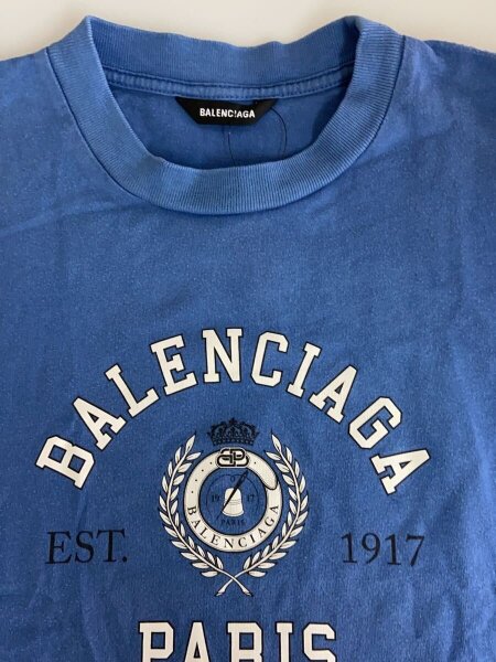 BALENCIAGA(バレンシアガ) / logo cotton jersey t shirt/--/コットン 