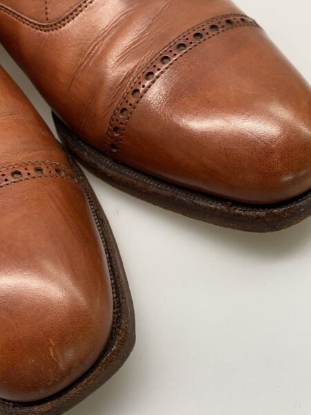 クロケットジョーンズ　レザー ストレートチップ ドレスシューズ ブラウン CROCKETT&JONES(クロケットアンドジョーンズ) / ストレートチップ
