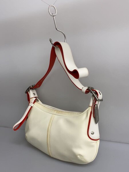 COACH(コーチ) / バイカラー/ショルダーバッグ/--/WHT/6671 | 中古品の 
