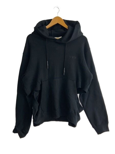 TOGA(トーガ) / 23AW/HOLE SWEAT HOODIE/S/コットン/BLK/無地/TZ32 