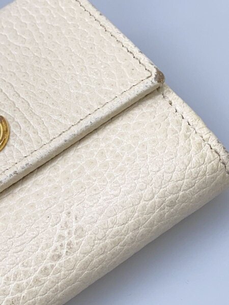 GUCCI(グッチ) / 3つ折り財布_GGマーモント/レザー/WHT/レディース