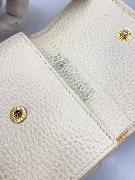 GUCCI(グッチ) / 3つ折り財布_GGマーモント/レザー/WHT/レディース