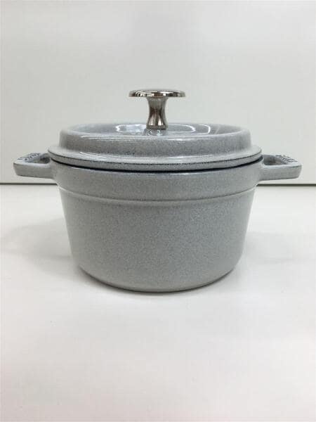 STAUB 両手鍋 16cm グレー