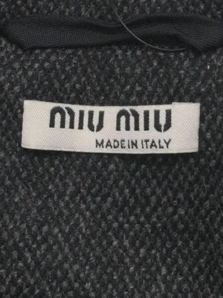 MIU MIU(ミュウミュウ) / ミュウミュウ/ハーフコート/36/ウール/GRY  