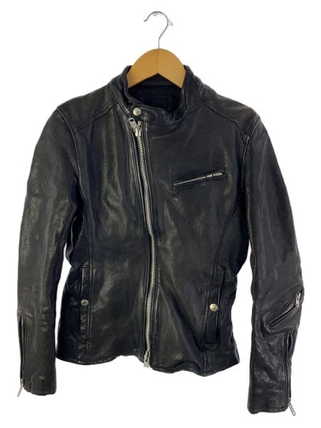 Black by VANQUISH / レザージャケット・ブルゾン/S/山羊革/BLK/110-153-1212-001 Black by VANQUISH(ブラックバイバンキッシュ) / レザージャケット