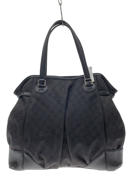 GUCCI(グッチ) / グッチシマ/GG柄/焼け有/トートバッグ/キャンバス/BLK