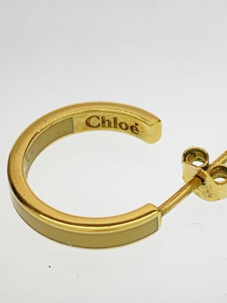 Chloé クロエ ゴールド クリスタル付き ロゴ フープピアス 【公式通販】