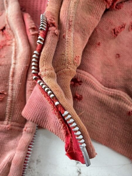 期間限定出品　50s 60s vintage foodie fade 赤　レッド 50s zip foodie 赤フェード ダブルフェイス