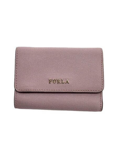 FURLA(フルラ) / 3つ折り財布/--/PNK/無地/レディース | 中古品の販売 