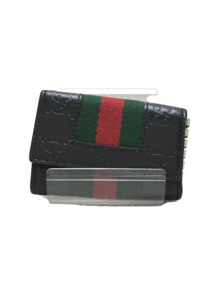 GUCCI(グッチ) / 6連キーケース_グッチシマレザー/レザー/ブラック
