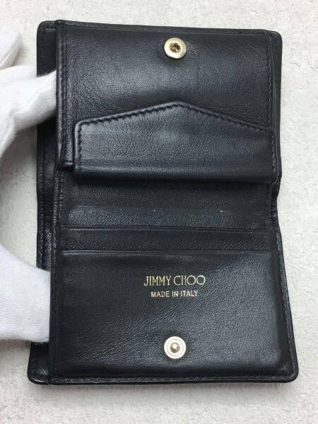 JIMMY CHOO(ジミーチュウ) / 2つ折り財布/レザー/ブラック/MYAHPKR 