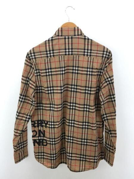 BURBERRY(バーバリー) / ロゴプリント/長袖シャツ/XS/ベージュ/ノバ 