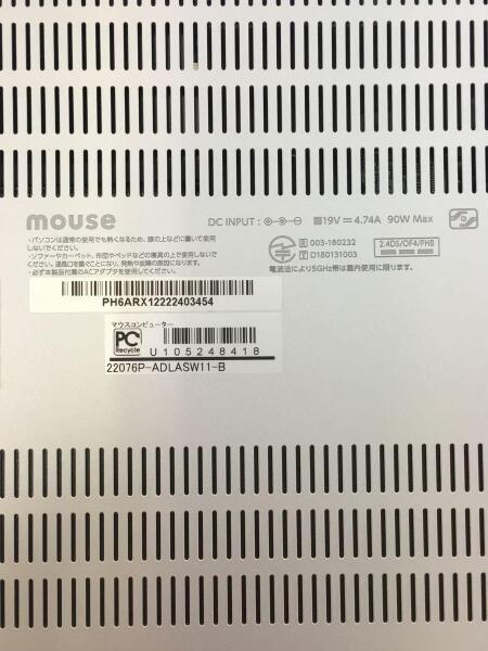 mouse computer(マウスコンピューター) / ノートパソコン/ノートPC