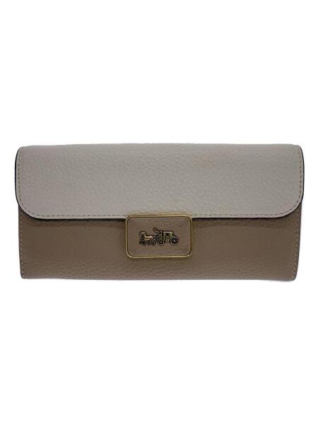 COACH(コーチ) / 長財布/レザー/ベージュ/ホワイト/4816/12081/ホース 