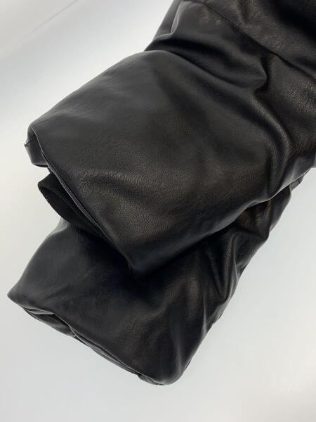 G.O.C. ブラック レザー ダウンジャケット M ジーオーシー