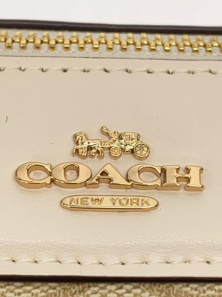 COACH(コーチ) / 2WAYショルダーバッグ/レザー/ホワイト/ベージュ 