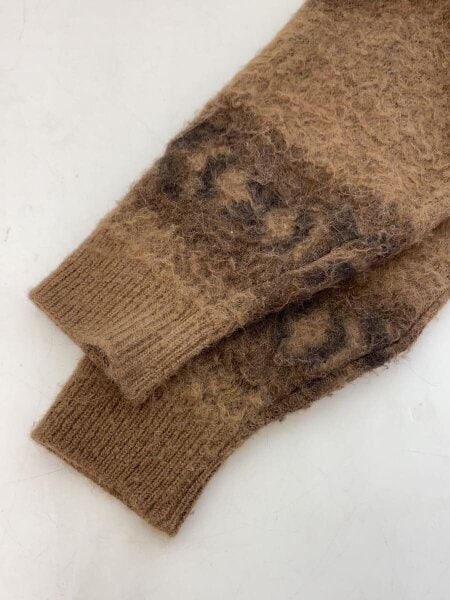 AUBERGEフルジップスウェットカーディガンブラウン42