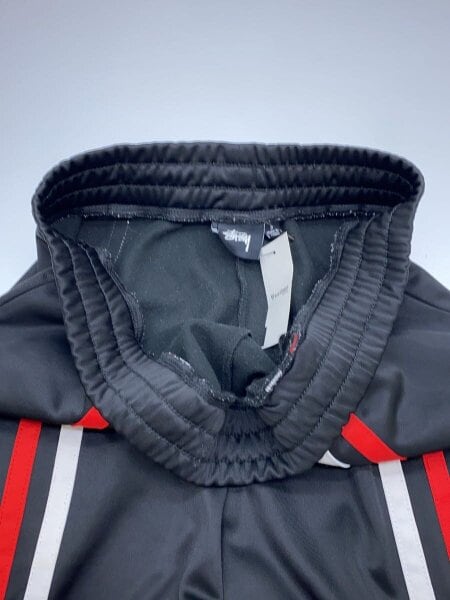 STUSSY / トラックパンツ/汚れ有/S/ブラック/ジャージパンツ/ラインパンツ// STUSSY(ステューシー) / トラックパンツ/汚れ有/S/ブラック/ジャージ