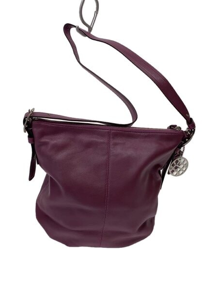 COACH コーチ トートバッグ レザー 肩掛け 金具 F37832 パープル COACH(コーチ) / ショルダーバッグ/レザー/パープル/無地/13882
