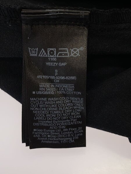 YEEZY(イージー) / Black Cargo Pants/カーゴパンツ/S/コットン