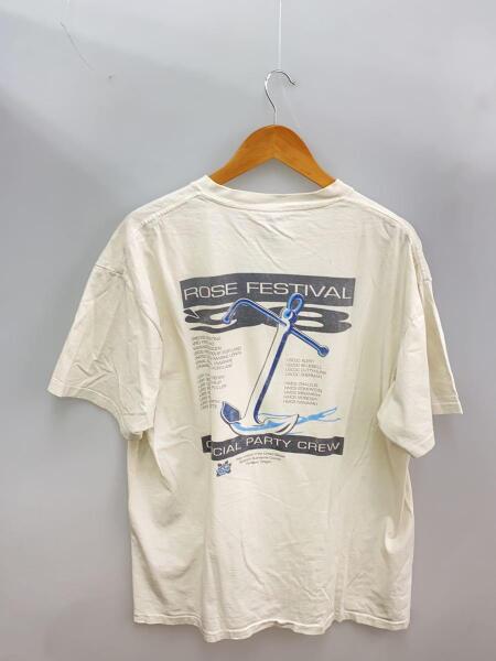 ONEITA(オニータ) / Tシャツ/XL/コットン/WHT/プリント/80s～90s/銀 