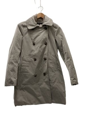 theory(セオリー) / 22SS/素材ダブルロングコート/ポリエステル/BLK/01