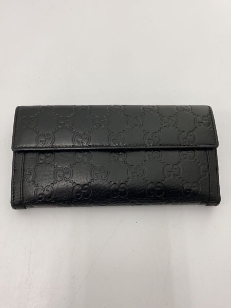 GUCCI(グッチ) / 長財布/レザー/BLK/無地/メンズ/181648/イタリア製
