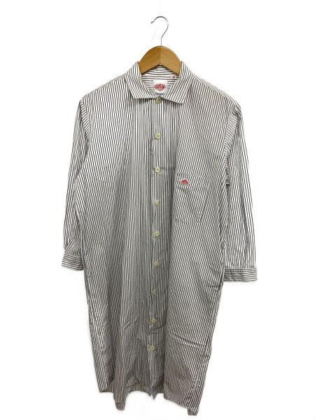 DANTON(ダントン) / シャツワンピース/36/コットン/WHT/ストライプ/JD 