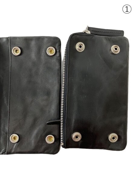 ZUCCa(ズッカ) / 長財布/レザー/BLK/メンズ | 中古品の販売・通販なら 
