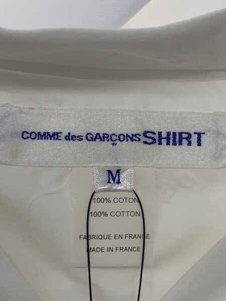 COMME des GARCONS SHIRT / 長袖シャツ/M/コットン/WHT/無地/W15098 COMME des GARCONS SHIRT(コムデギャルソンシャツ) / 長袖シャツ/M